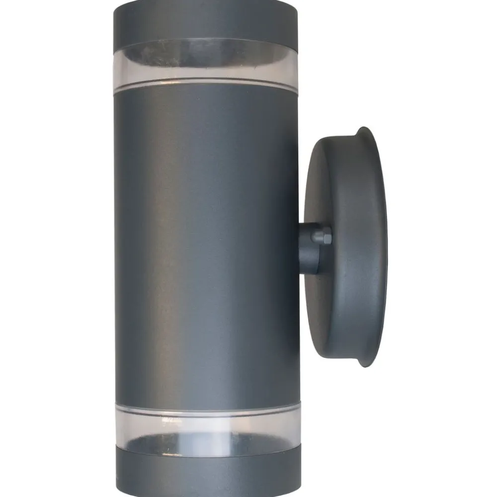 Ulkoseinävalaisin Alppila XL-W max 2x35W GU10 225x115x121 mm IP44 antrasiitti*Airam Best