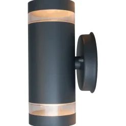Ulkoseinävalaisin Alppila XL-W max 2x35W GU10 225x115x121 mm IP44 antrasiitti*Airam Best