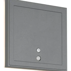 Ulkoseinävalaisin Fortaleza LED 14x14cm ladattava liike- ja hämärätunnistin antrasiitti*Trio New