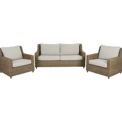 Ulkosohva Sandkorn, 2.5-istuttava, ruskea/beige*Brafab