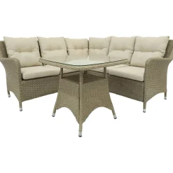 Ulkosohvaryhmä Bristol, 4-istuttava, beige*Baltic Garden