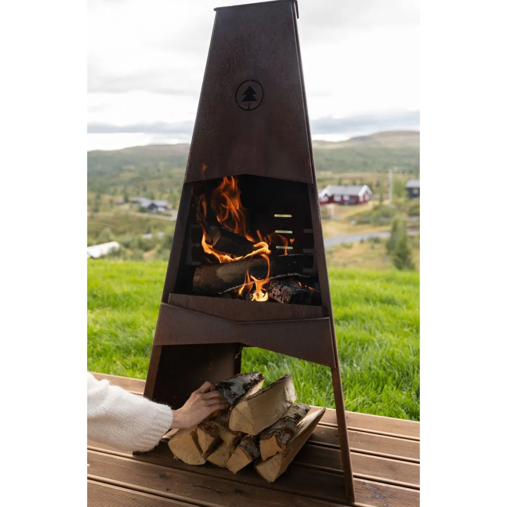 Clearance Ulkotakka 120, 120cm, corten-teräs Pihatakat