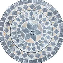 New Ulkotulisija MOSAIC 60x60xK45 cm, harmaa Pihatakat