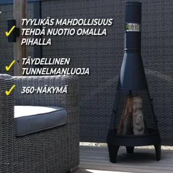 Ulkotulisija Pihatakka 126cm*Limousin New