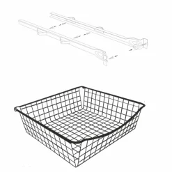 Ulosvedettävä lankakori Roller M60 500x150 mm valkoinen*Norscan