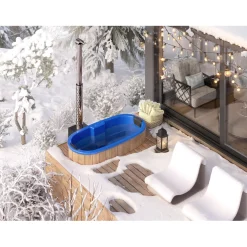 Upotettava kylpytynnyri Tee-se-itse, 185x95cm, ovaali*Baltresto Discount