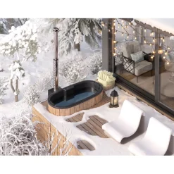 Upotettava kylpytynnyri Tee-se-itse, 185x95cm, ovaali*Baltresto Discount