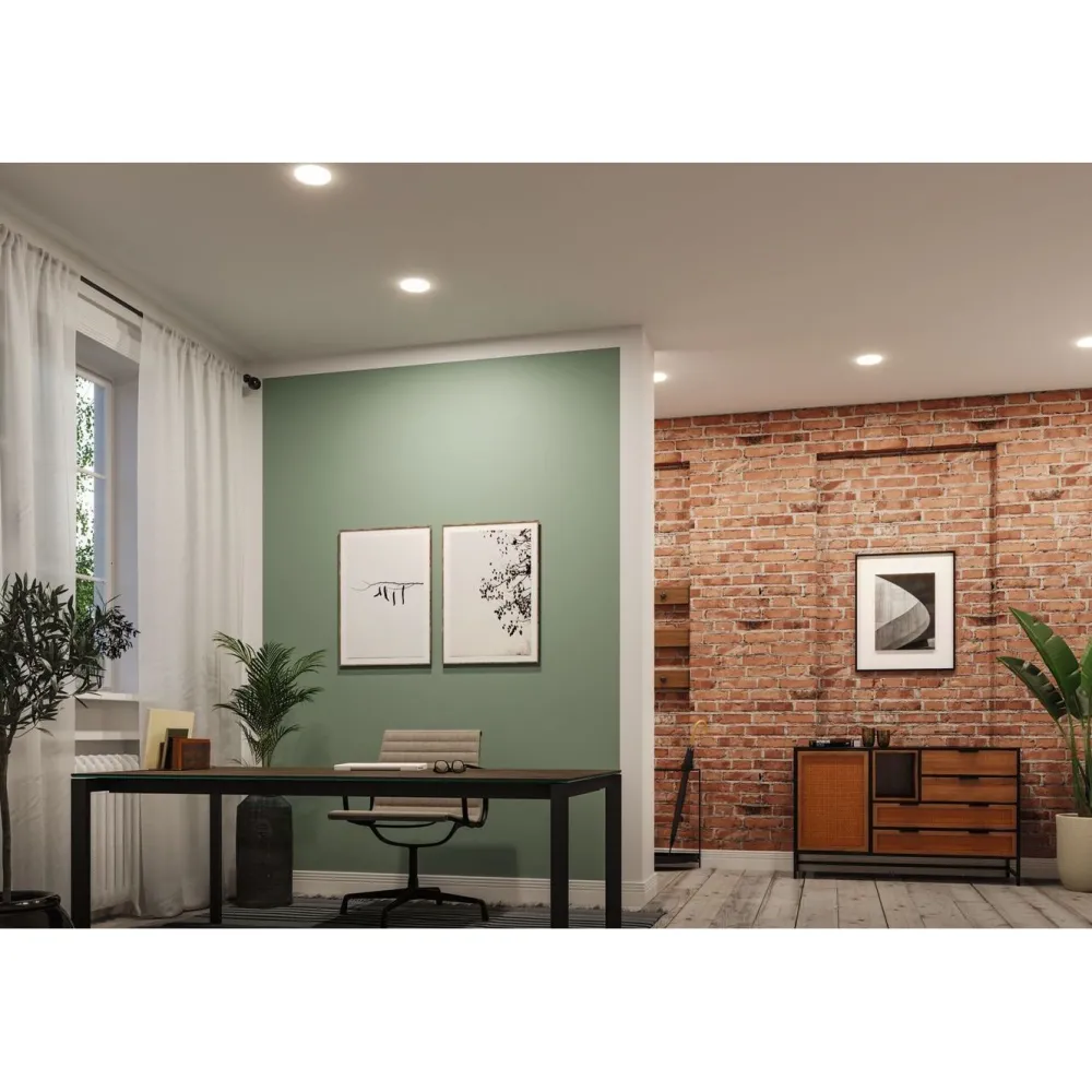 Outlet Upotettava LED-paneeli Veluna, IP44, Ø12.5cm, 8.5W, 3000K, satiini Led-Paneelit