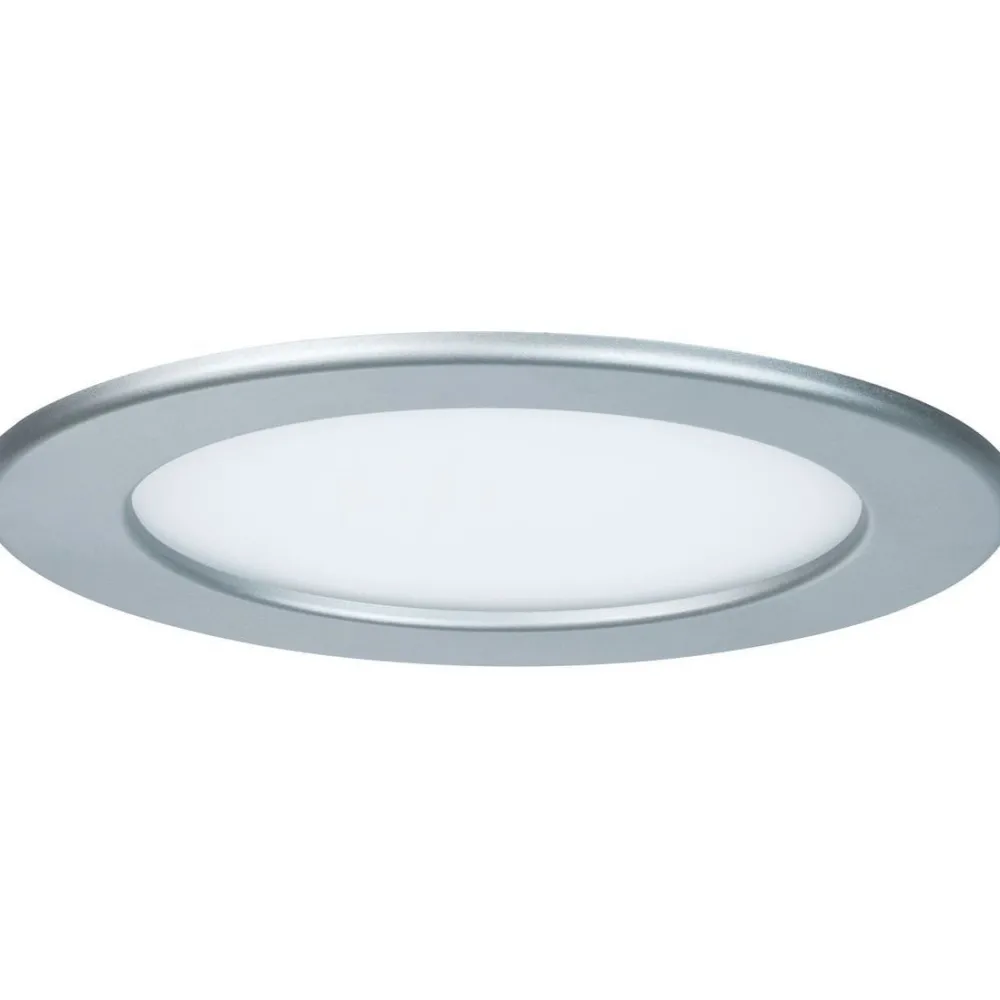 Upotettava LED-paneeli , IP44, Ø17cm, 12W, 4000K, mattakromi Led-Paneelit