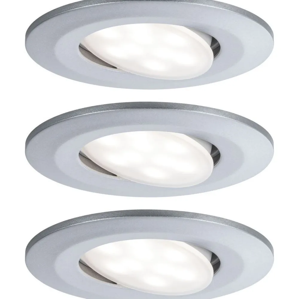 Upotettava LED-valaisin Calla, 3kpl, IP65, Ø90mm, 6W, 530lm, 4000K, eri värejä*Paulmann