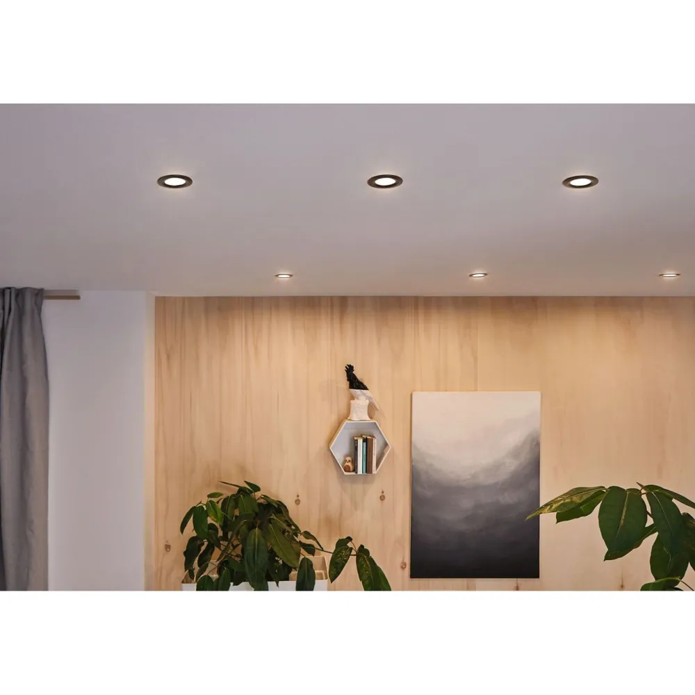 Online Upotettava LED-valaisin Calla, 10kpl, IP65, Ø90mm, 6W, 500lm, 4000K, mattamusta Kattovalaisimet|Alasvalot
