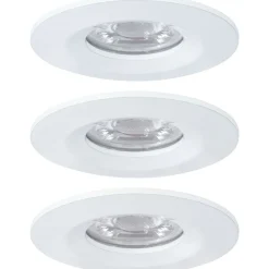 New Upotettava LED-valaisin Nova Mini Coin Rigid, 3kpl, IP44, Ø65mm, 4W, 310lm, 2700K, eri värejä Alasvalot