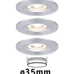 New Upotettava LED-valaisin Nova Mini Coin Rigid, 3kpl, IP44, Ø65mm, 4W, 310lm, 2700K, eri värejä Alasvalot