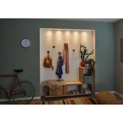 New Upotettava LED-valaisin Nova Mini Coin Rigid, 3kpl, IP44, Ø65mm, 4W, 310lm, 2700K, eri värejä Alasvalot