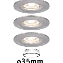 New Upotettava LED-valaisin Nova Mini Coin Rigid, 3kpl, IP44, Ø65mm, 4W, 310lm, 2700K, eri värejä Alasvalot