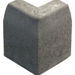 Upotettava reunakivi J12 kulma 90° kupera 500x110x300 mm sileä harmaa*Rudus Outlet
