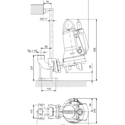 Uppopumppu SEG.40.15.2.E.50B AUTOADAPT Jätevesipumppaamot