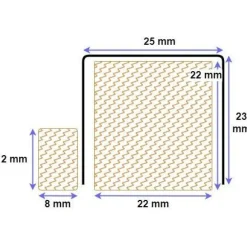 U-vedeneristekynnys RST, 23x910mm M9, eri leveyksiä*Panelia Woods Clearance