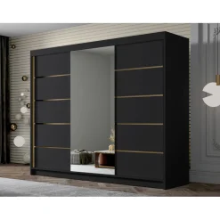 Clearance Vaatekaappi AMBER 250 VI, eri värivaihtoehtoja Liukuovikaapit