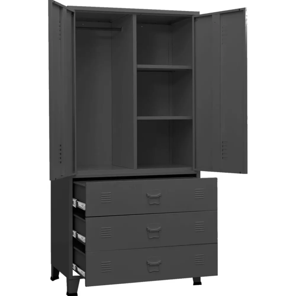 Best Vaatekaappi 90cm metalli eri värejä Vaatekaapit