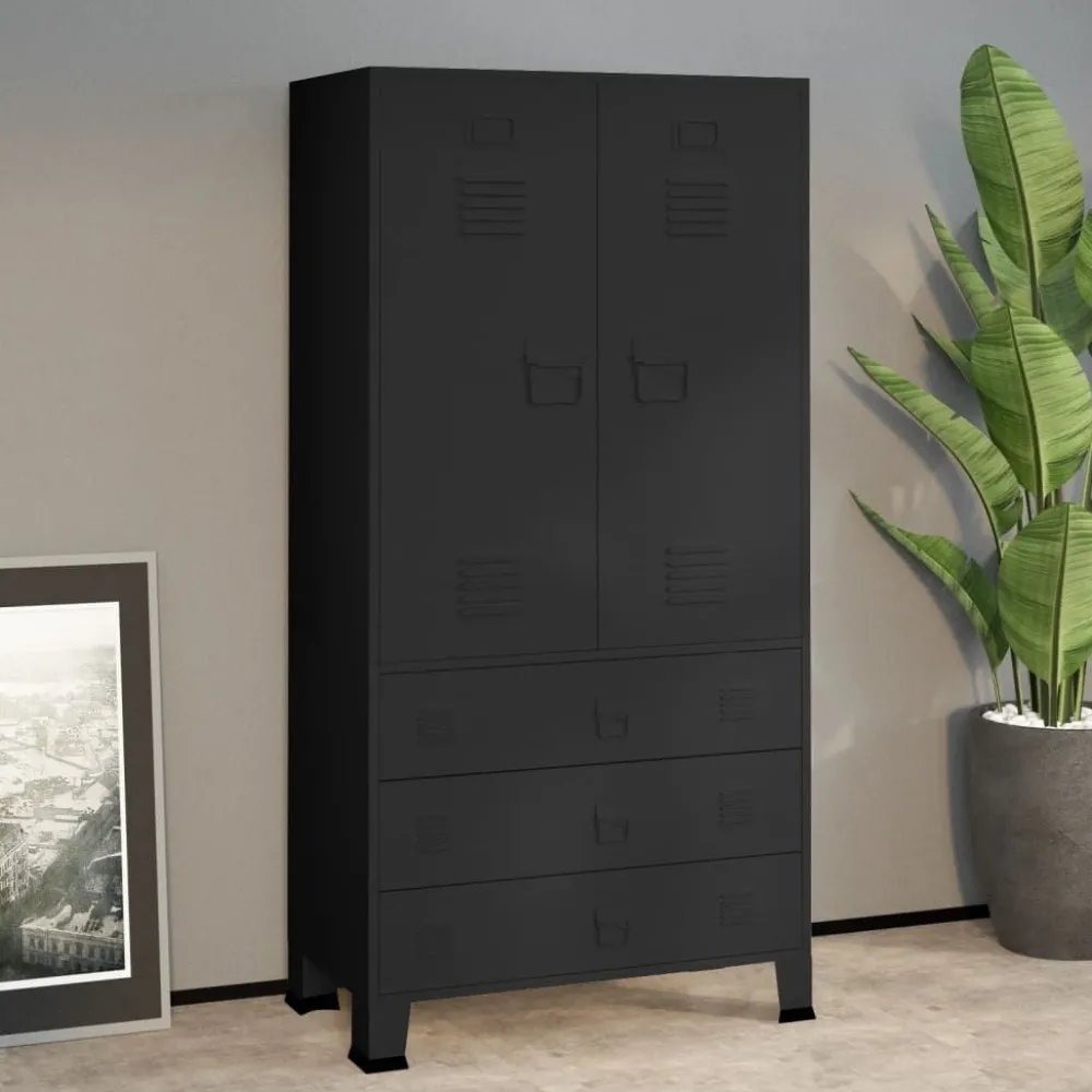 Best Vaatekaappi 90cm metalli eri värejä Vaatekaapit