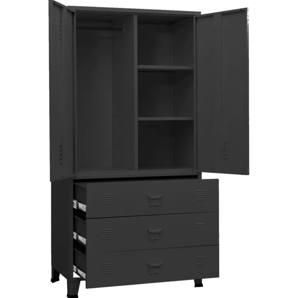 Best Vaatekaappi 90cm metalli eri värejä Vaatekaapit