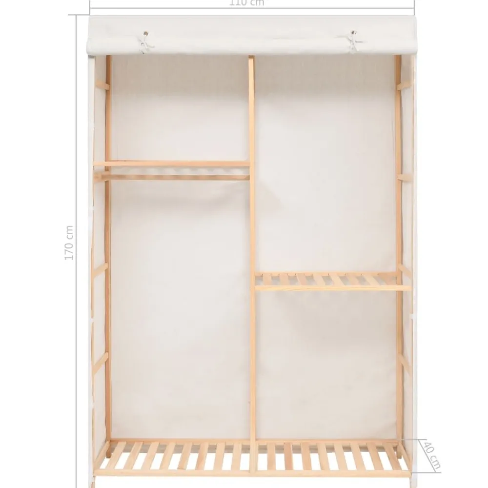 Discount Vaatekaappi 3 hyllyä 110cm Vaatekaapit
