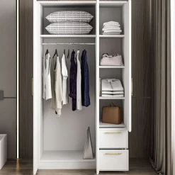 Vaatekaappi Vespera, 90x171.8cm, valkoinen*Linento Furniture Hot
