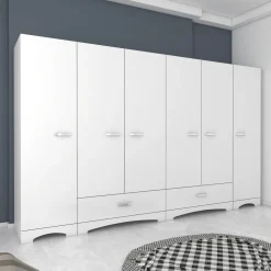 Sale Vaatekaappi F4-498, leveys 243cm Vaatekaapit
