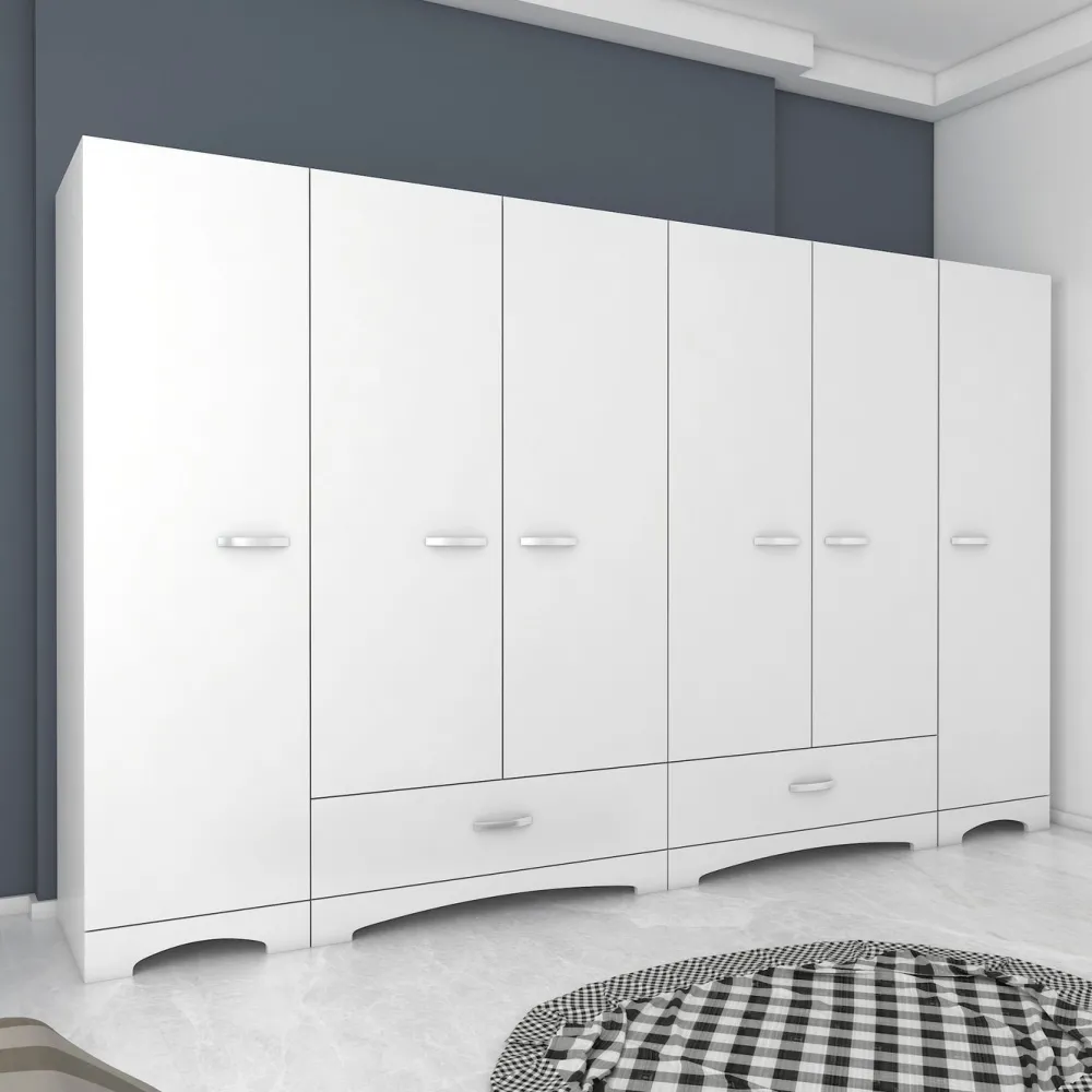 Sale Vaatekaappi F4-498, leveys 243cm Vaatekaapit