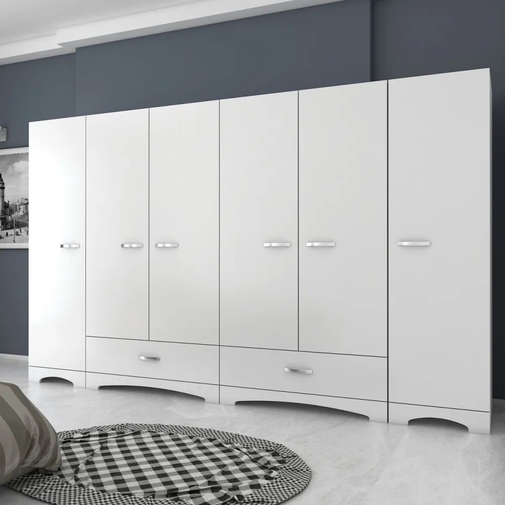 Sale Vaatekaappi F4-498, leveys 243cm Vaatekaapit