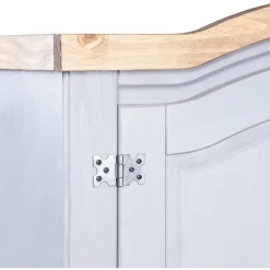 New Vaatekaappi Meksikon mänty Corona-sarja 2 ovea harmaa 52cm Vaatekaapit