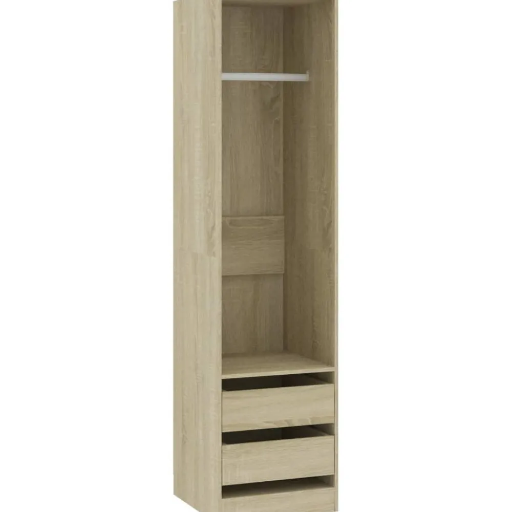 Clearance Vaatekaappi vetolaatikoilla Sonoma-tammi 50cm lastulevy Vaatekaapit