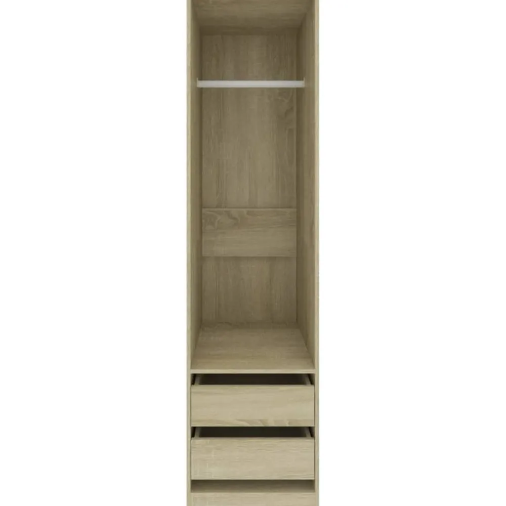 Clearance Vaatekaappi vetolaatikoilla Sonoma-tammi 50cm lastulevy Vaatekaapit