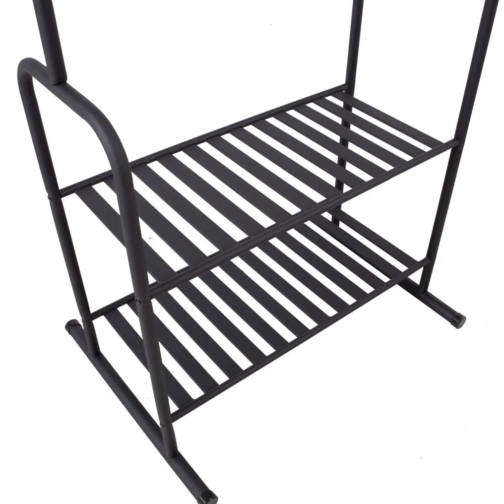 Vaaterekki FELIX 62x46xK173 cm, musta Eteiskalusteet