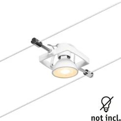 Vaijerivalaisin CorDuo Mac II, GU5.3, 12V, mattavalkoinen*Paulmann Outlet
