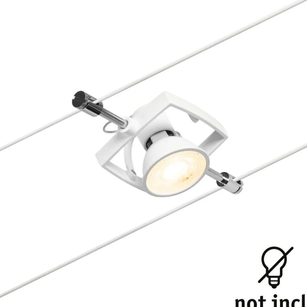 Vaijerivalaisin CorDuo Mac II, GU5.3, 12V, mattavalkoinen*Paulmann Outlet