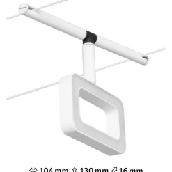 Vaijerivalaisin CorDuo Frame, 280lm, 4.8W, 3000K, 12V, eri värejä*Paulmann Online