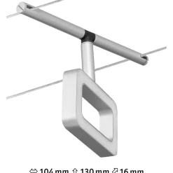 Vaijerivalaisin CorDuo Frame, 280lm, 4.8W, 3000K, 12V, eri värejä*Paulmann Online