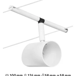 Vaijerivalaisin CorDuo Cup, GU5.3, 12V, eri värejä*Paulmann Outlet