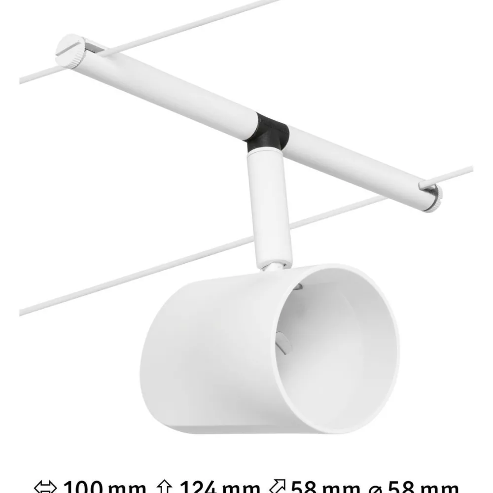 Vaijerivalaisin CorDuo Cup, GU5.3, 12V, eri värejä*Paulmann Outlet