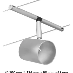 Vaijerivalaisin CorDuo Cup, GU5.3, 12V, eri värejä*Paulmann Outlet