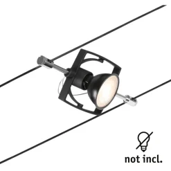 Vaijerivalaisin CorDuo Mac II, GU5.3, 12V, mattamusta*Paulmann Online