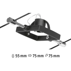 Vaijerivalaisin CorDuo Mac II, GU5.3, 12V, mattamusta*Paulmann Online