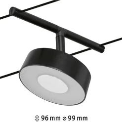 Online Vaijerivalaisin CorDuo Circle, 180lm, 5W, 3000K, 12V, eri värejä Vaijerivalaisimet