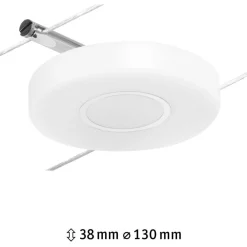 Online Vaijerivalaisin CorDuo DiscLED, 200lm, 4.5W, 3000K, 12V, mattakromi Vaijerivalaisimet
