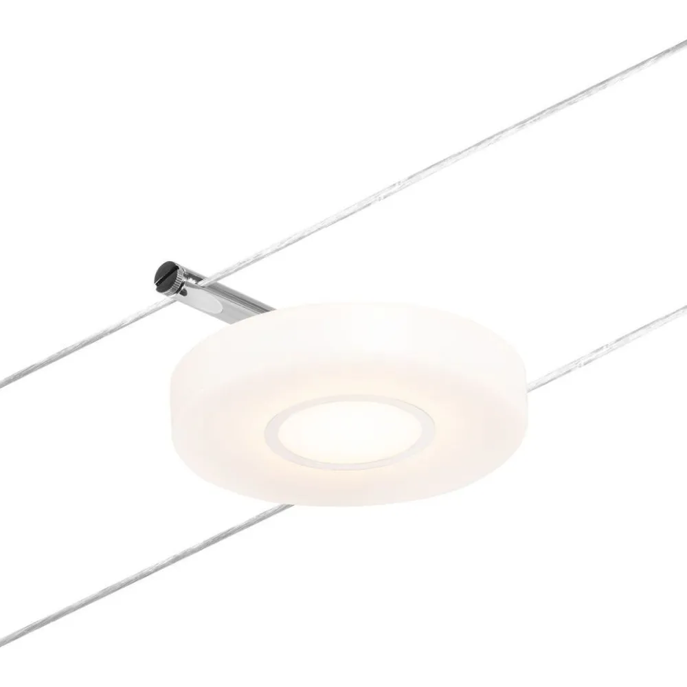 Online Vaijerivalaisin CorDuo DiscLED, 200lm, 4.5W, 3000K, 12V, mattakromi Vaijerivalaisimet