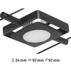Discount Vaijerivalaisin CorDuo MacLED, 250lm, 4.5W, 3000K, 12V, mattamusta Vaijerivalaisimet
