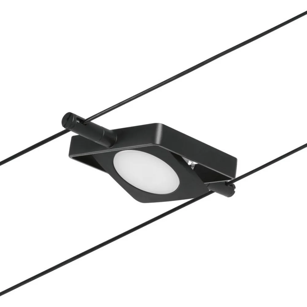 Discount Vaijerivalaisin CorDuo MacLED, 250lm, 4.5W, 3000K, 12V, mattamusta Vaijerivalaisimet