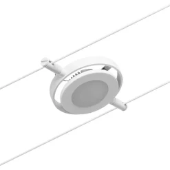 Vaijerivalaisin CorDuo RoundMac, 200lm, 4.5W, 3000K, 12V, mattavalkoinen/kromi Vaijerivalaisimet